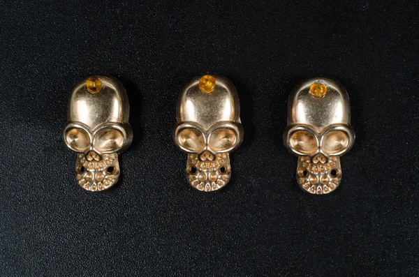 Maya złote czaszki — Zdjęcie stockowe