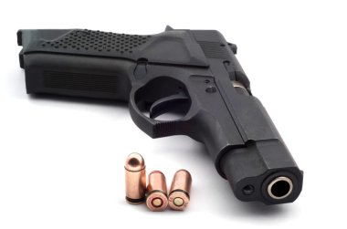 close view of handgun clipart