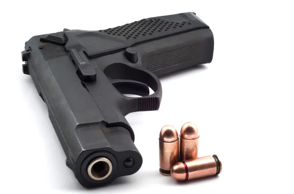 Close view of handgun — Stock Photo, Image