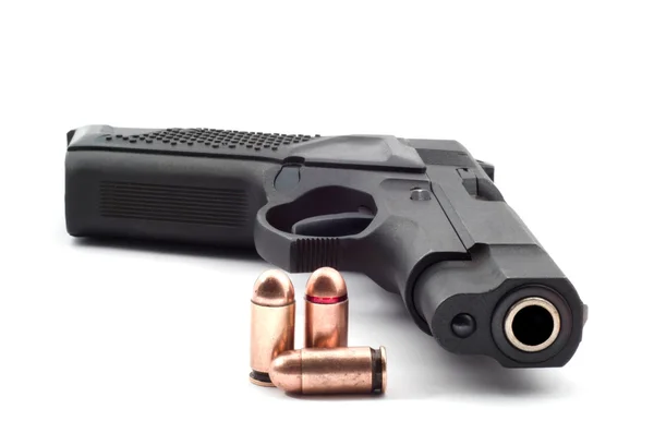 Close view of handgun — Stock Photo, Image