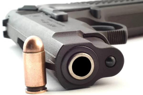 Close view of handgun — Stock Photo, Image