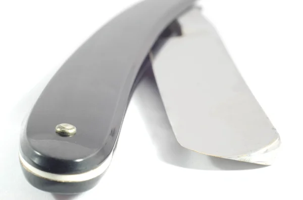 Beyaz arka plan üzerinde izole klasik tıraş bıçağı