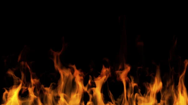 alevler siyah arkaplanda