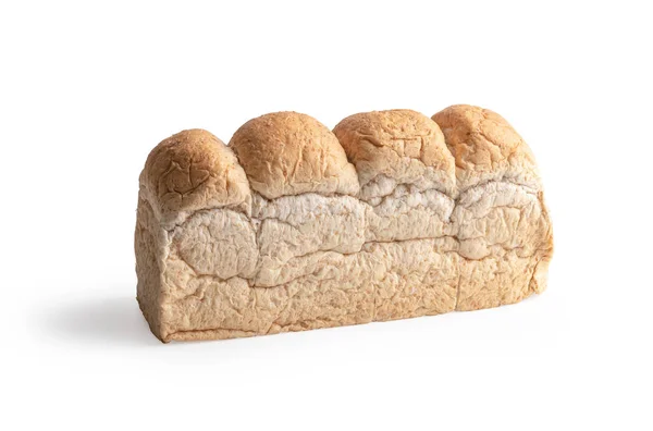 Chleb Pełnoziarnisty Izolowany Białym Tle Ścieżką Wycinania — Zdjęcie stockowe