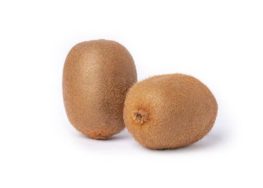 Beyaz sırtlarda yalıtılmış Kivi meyveleri