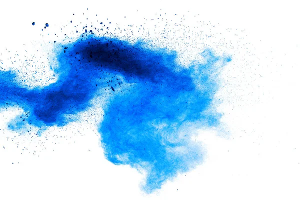 Freeze Motion Blue Powder Splash —  Fotos de Stock