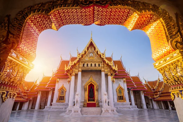 Der Bangkok Marmortempel Wat Benchamabophit Dusit Wanaram Bangkok Thailand — Stockfoto