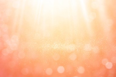 Soyut turuncu ışık Bokeh daireleri bir tasarım ögesi, bir arkaplan olarak kullanım için tasarım