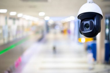 Kapalı devre televizyon, güvenlik kamerası veya Kontrol Noktası 'nın arka planında güvenlik kamerası veya izleme sistemi - Ceset ve çanta Bavul Tarayıcı, Güvenli Havaalanı Denetimi