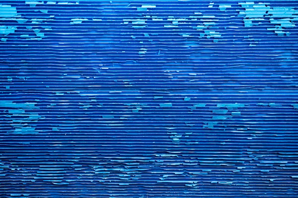 Oluklu Plastik Yaprak Veya Flüt Tahtası Polipropilen Tahta Çizgili Mavi — Stok fotoğraf