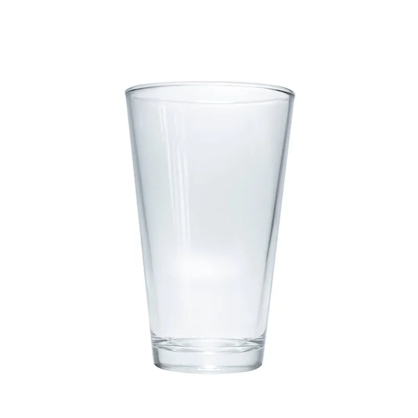 Lange Form Leeres Glas Isoliert Auf Weißem Hintergrund — Stockfoto