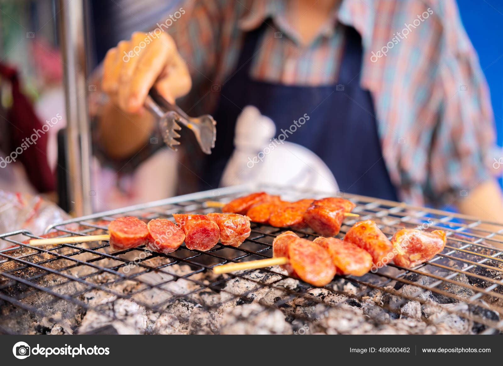 Thai Street Food Vendor Bangkok Thailand Streetfood South East Asia