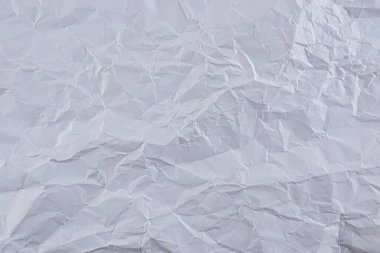 Beyaz Kağıt Doku arka planı. Metin için uzay kağıdı ile buruşmuş beyaz kağıt soyut şekil arkaplan