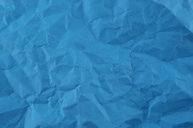 mavi plastik kırışıklık arka planı, soyut kabataslak doku yüzeyi