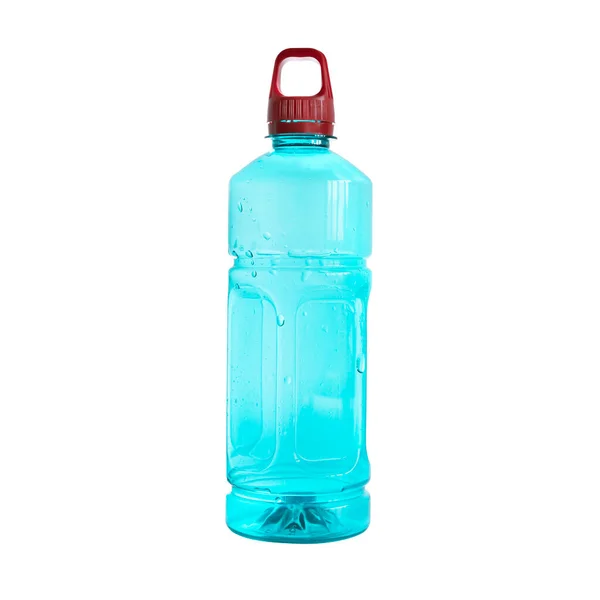Κενό Πλαστικό Μπουκάλι Απομονωμένο Λευκό Φόντο Μεταχειρισμένο Πλαστικό Μπουκάλι Για — Φωτογραφία Αρχείου