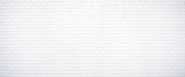 Old White Brick Wall Panorama Backgrounds Room Interior Backdrop White — Stockfoto