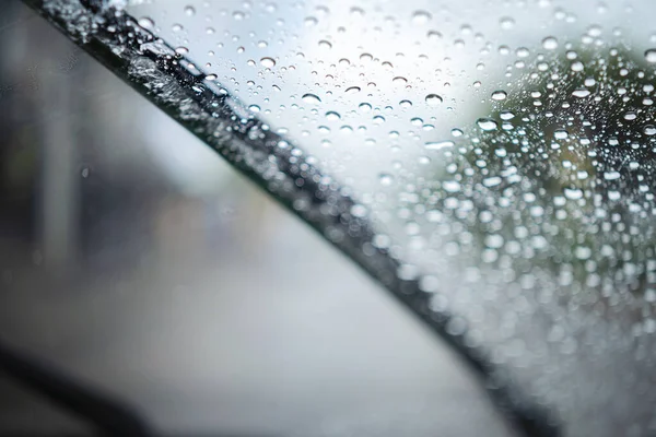 Windshield Wipers Car Season Rain Traffic Jam — Stock Photo, Image