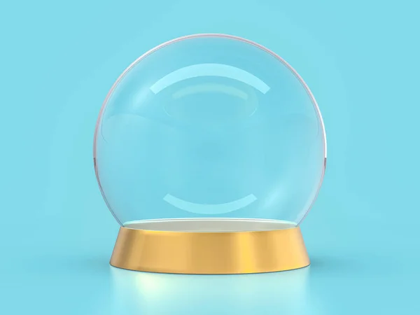 背景の予測のための大きなガラスボール。3D — ストック写真