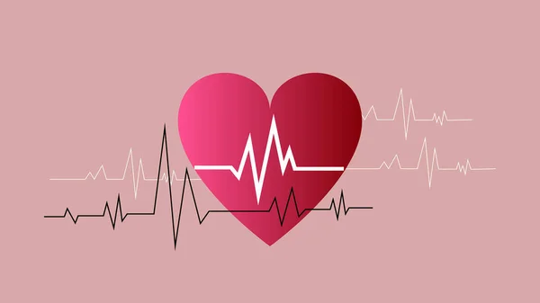 Srdce Světový Den Stetoskopem — Stockový vektor
