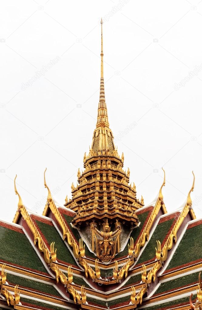 Golden Traditional Thai Temple Architecture