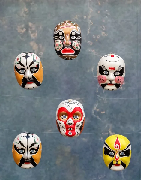 Máscaras de ópera chinesa Imagens Royalty-Free