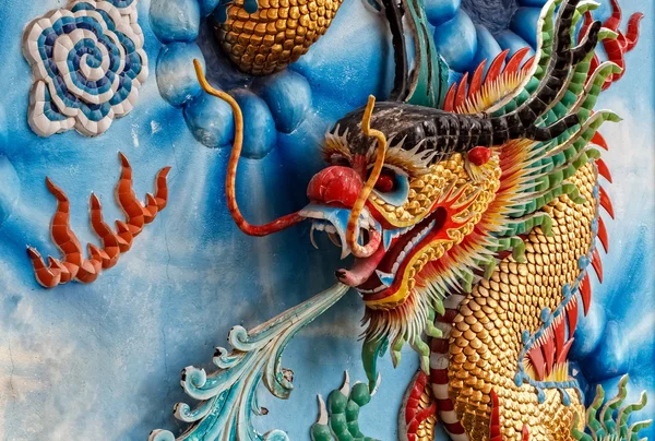 Čínský drak, detail — Stock fotografie