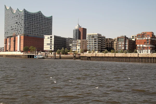 Hamburgo Elbphilharmonie en el puerto — Foto de Stock