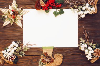 2021 yılbaşı süslemeleri ile Noel arkaplanı