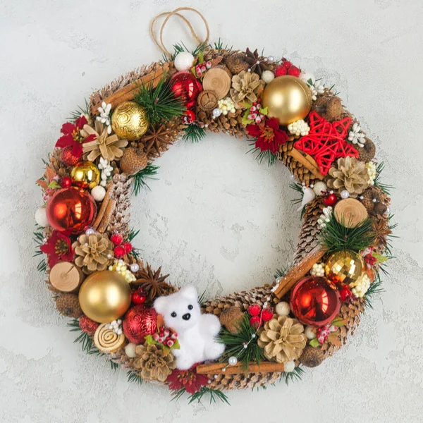 2021 yılbaşı süslemeleri ile Noel arkaplanı