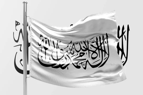 Vlag Van Afghanistan Afghanistan Macht Van Taliban Vertaling Inscriptie Shahada — Stockfoto