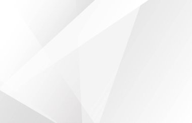 Beyaz ve gri üçgen geometrik teknoloji modern fütüristik soyut arka plan çizimi.