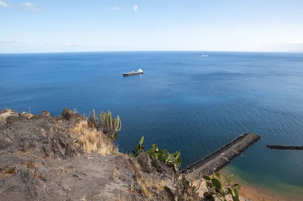 Meer mit Booten von Teneriffa — Stockfoto