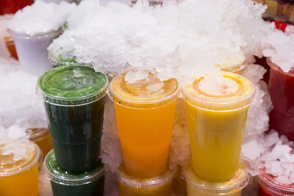 Meyve shakes farklı tatlar — Stok fotoğraf
