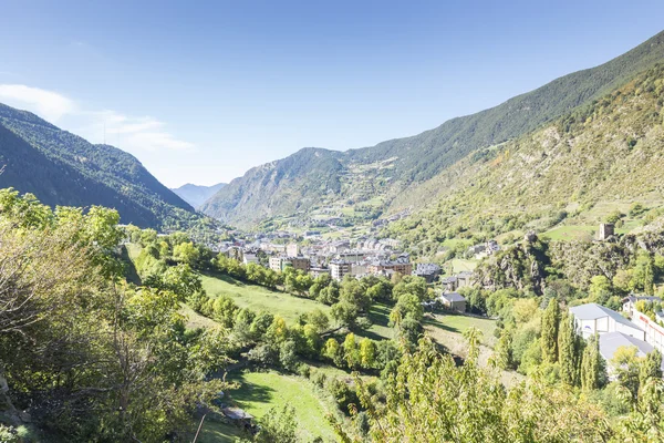 Stad van Andorra La Vella. — Stockfoto