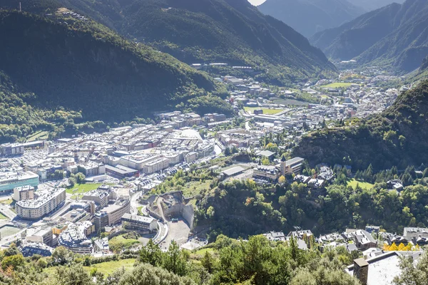 Ciudad de Andorra La Vella . Imagen de stock