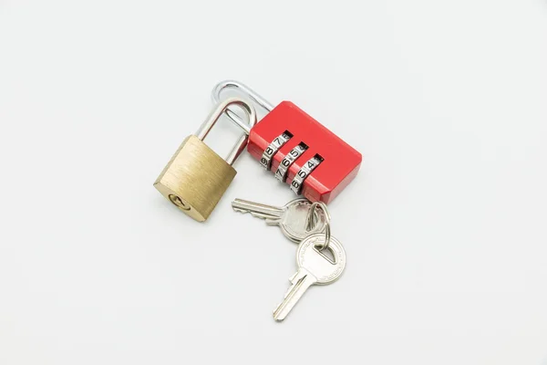 Hänglås med nycklar — Stockfoto