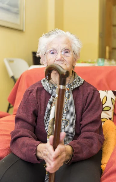 Portret van een grootmoeder — Stockfoto