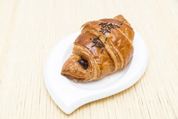 Schokoladencroissant — Stockfoto