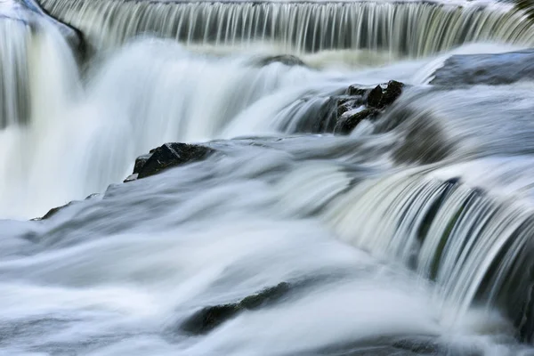 Paysage Des Chutes Bond Capturé Avec Flou Mouvement Michigan Upper — Photo