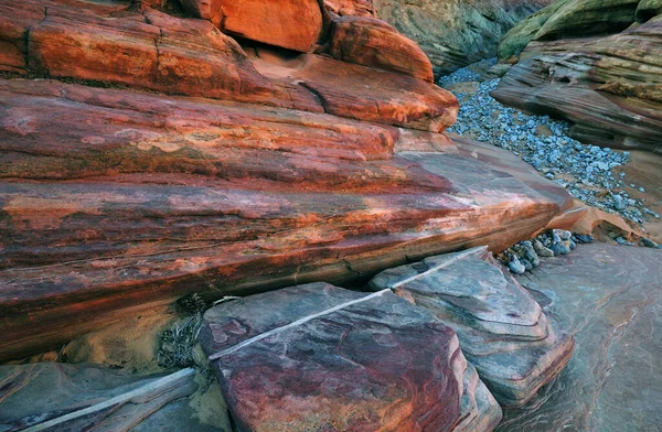 Landschaft Einer Schlitzschlucht Valley Fire State Park Nevada Usa — Stockfoto