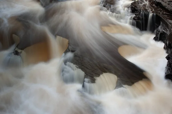 Landscape Rapids Cascade Presque Isle River Captured Motion Blur Porcupine — Stock Photo, Image