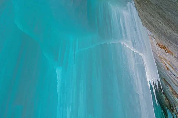 Paysage Intérieur Une Grotte Glace Grand Island National Recreation Area — Photo