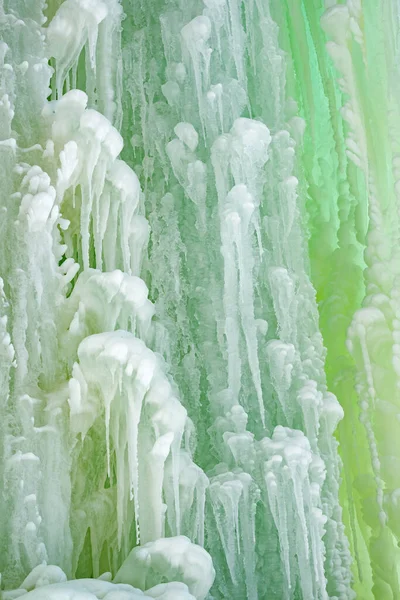 Paisagem Abstrata Uma Caverna Gelo Exterior Grand Island National Recreation — Fotografia de Stock