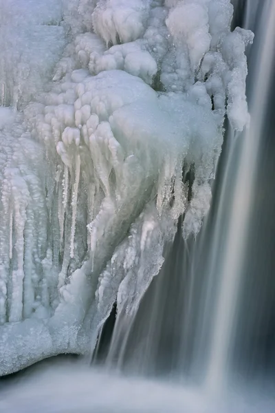 Cascata de Inverno Comstock Creek — Fotografia de Stock