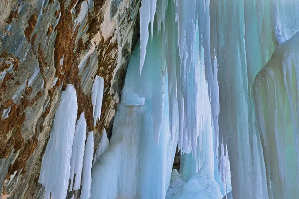 Μεγάλο νησί σπήλαιο πάγου εσωτερικό — Φωτογραφία Αρχείου