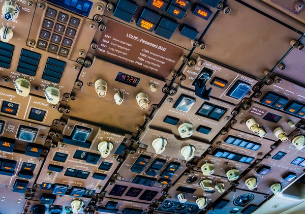 De piloten het Configuratiescherm — Stockfoto