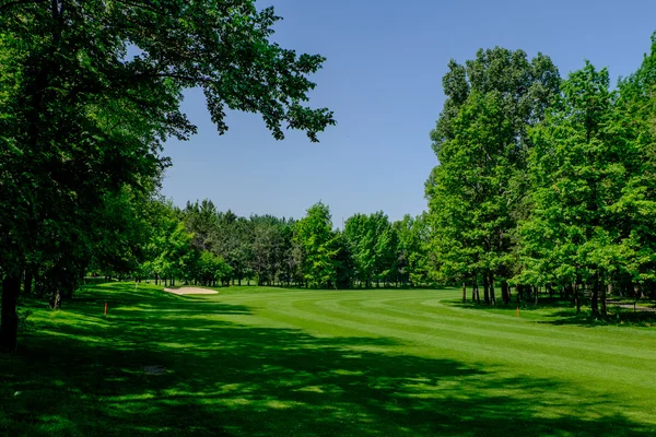 Pole golfowe w mieście Ałma-Ata — Zdjęcie stockowe