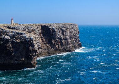 Görünüm Cabo Sao Vicente deniz feneri, Sagres, Portekiz