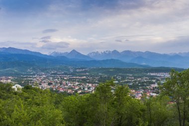 Kazakistan 'ın Almaty şehri manzarası