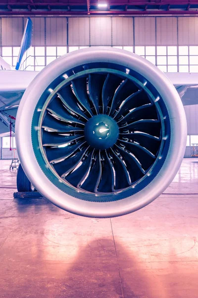 Detail Jet Engine Aircraft Turbine — Stock Photo, Image